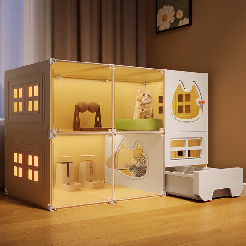 全景猫笼子超大自由空间家用