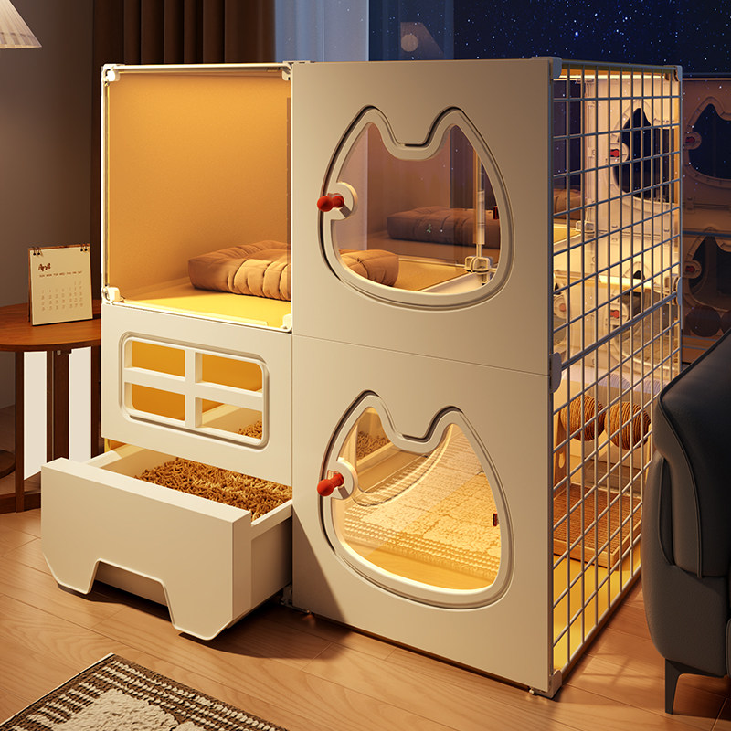 全景家用猫窝猫笼子猫别墅带厕所一体室内大空间猫咪屋舍小型猫柜,宠物/宠物食品及用品,猫笼子/猫别墅,淘宝优惠券,粉丝福利购,淘宝优惠卷