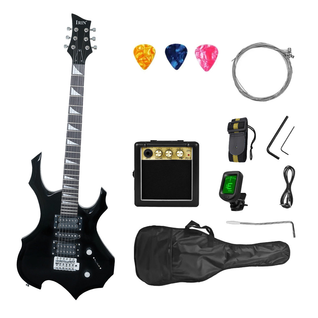 电吉他摇滚型电吉他经典款成人初学者入门级电吉他套装guitar