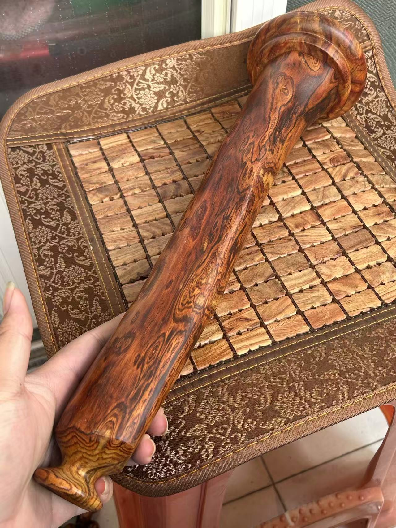 1125海南黄花梨紫油梨留疤风水柱