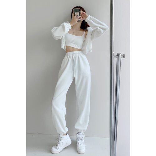 跳舞运动裤直筒卫裤潮美式
