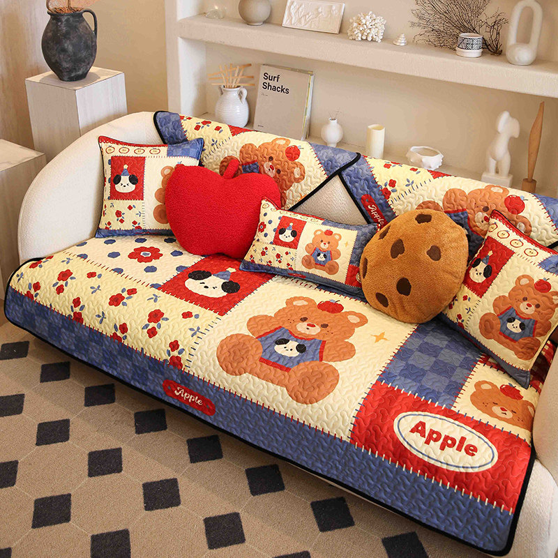 敏顺卡通可爱沙发垫四季通用防滑装饰卡通沙发盖布巾防滑沙发套罩,居家布艺,沙发垫,淘宝优惠券,粉丝福利购,淘宝优惠卷