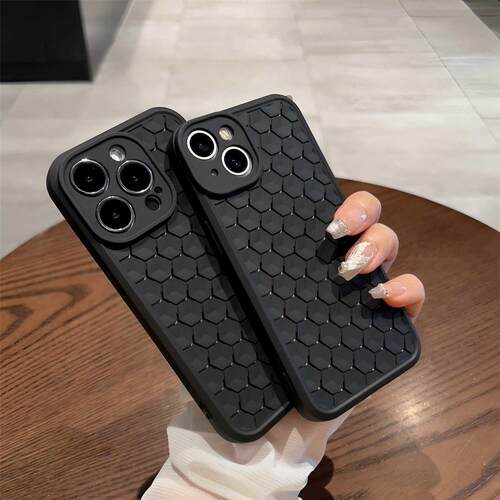 iPhone15软硅胶蜂窝散热
