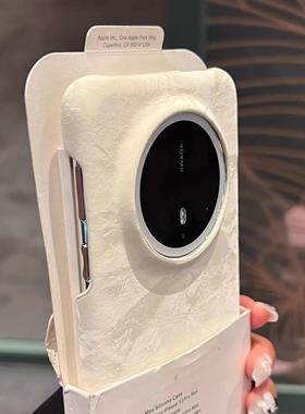 高级感小众国风缎面纹理丝绒手感适用华为mate70pro+手机壳mate60荣耀magic8pro半包pura70防摔奢华80promax