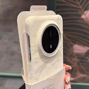 高级感小众国风缎面纹理丝绒手感适用华为mate70pro+手机壳mate60荣耀magic8pro半包pura70防摔奢华80promax