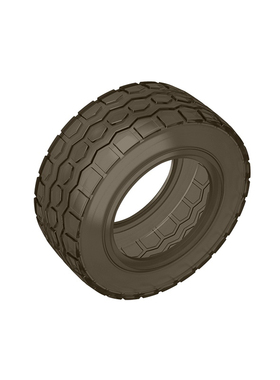 [高砖积木]49.5x20mm轮胎GDS-1232兼容积高15413散件零件配件