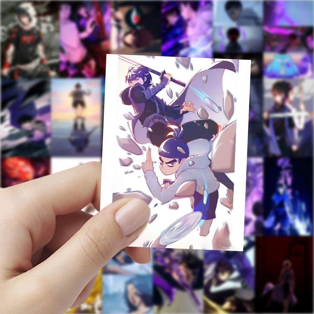 124刺客伍六七动漫二次元卡通贴纸爆款装饰手机diy手账防水贴画