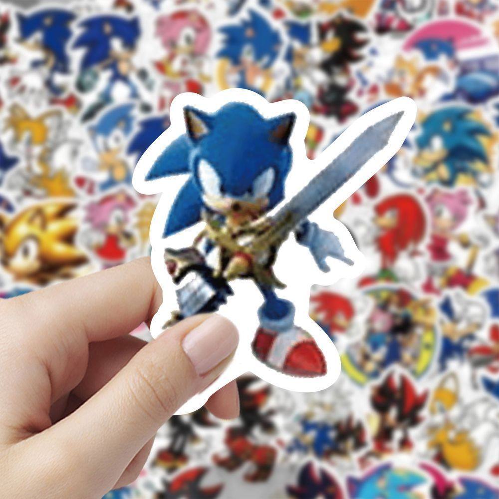 180张卡通刺猬索尼克贴纸可爱儿童装饰防水DIY装饰手账贴纸贴画