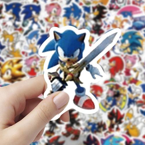 180张卡通刺猬索尼克贴纸可爱儿童装饰防水DIY装饰手账贴纸贴画