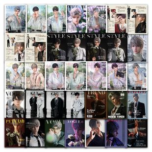 63张恋与深空杂志图贴纸高颜值ins风创意装饰手机壳行李箱不留胶