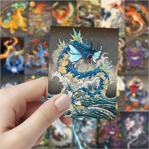 63张宝可梦山海经防水封口贴纸