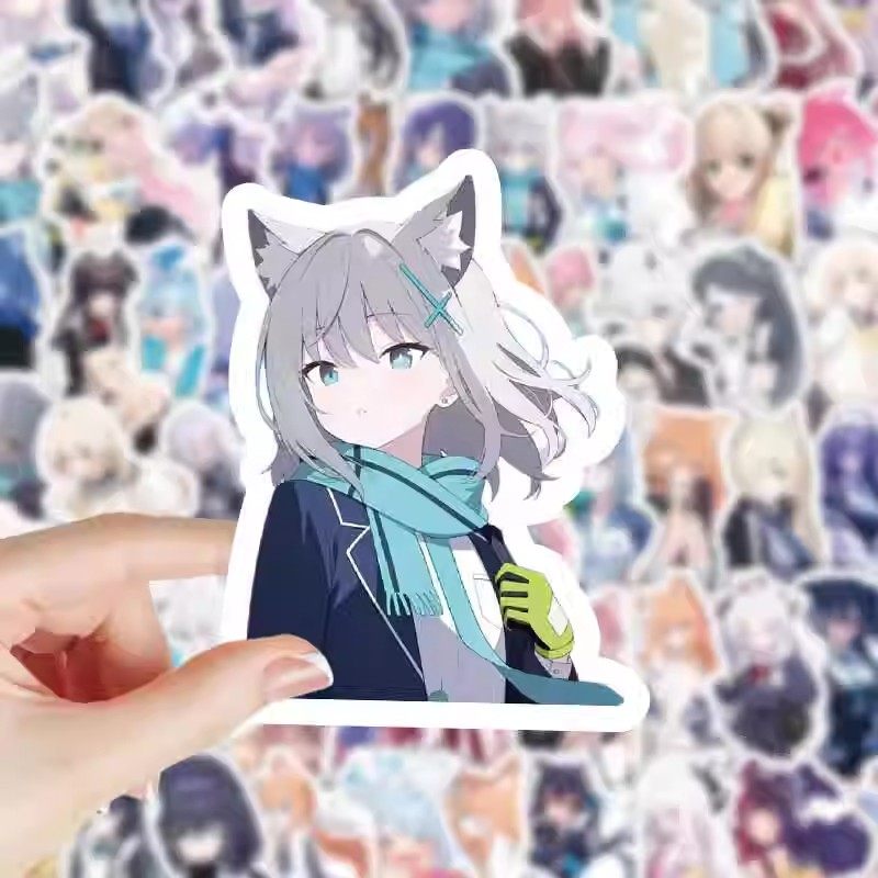 204张蔚蓝档案贴纸游戏周边动漫人物头像手账手机平板装饰贴防水