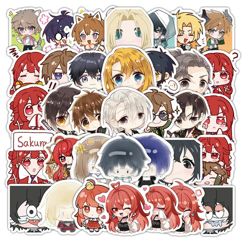 80张龙族卡塞尔之门贴纸Q版卡通游戏周边装饰手账行李箱防水贴画