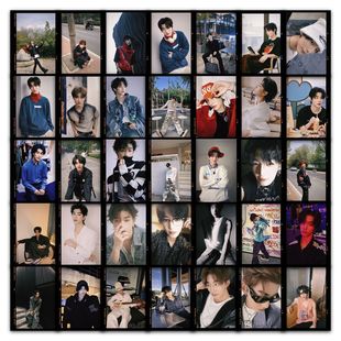 63张林秋楠拍立得贴纸ins高清照片高街个性装饰行李箱防水封口贴