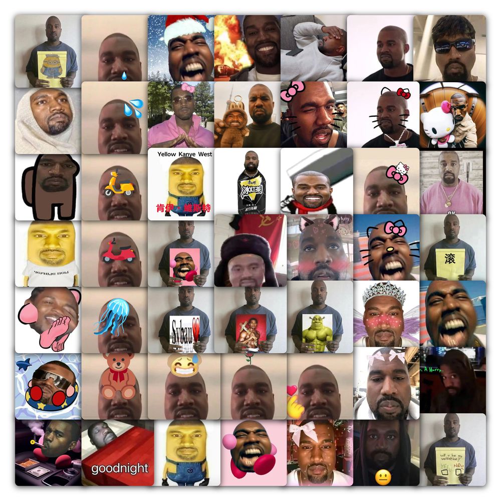 188张侃爷抽象梗图贴纸搞笑沙雕趣味表情包装饰水杯桌面防水贴画