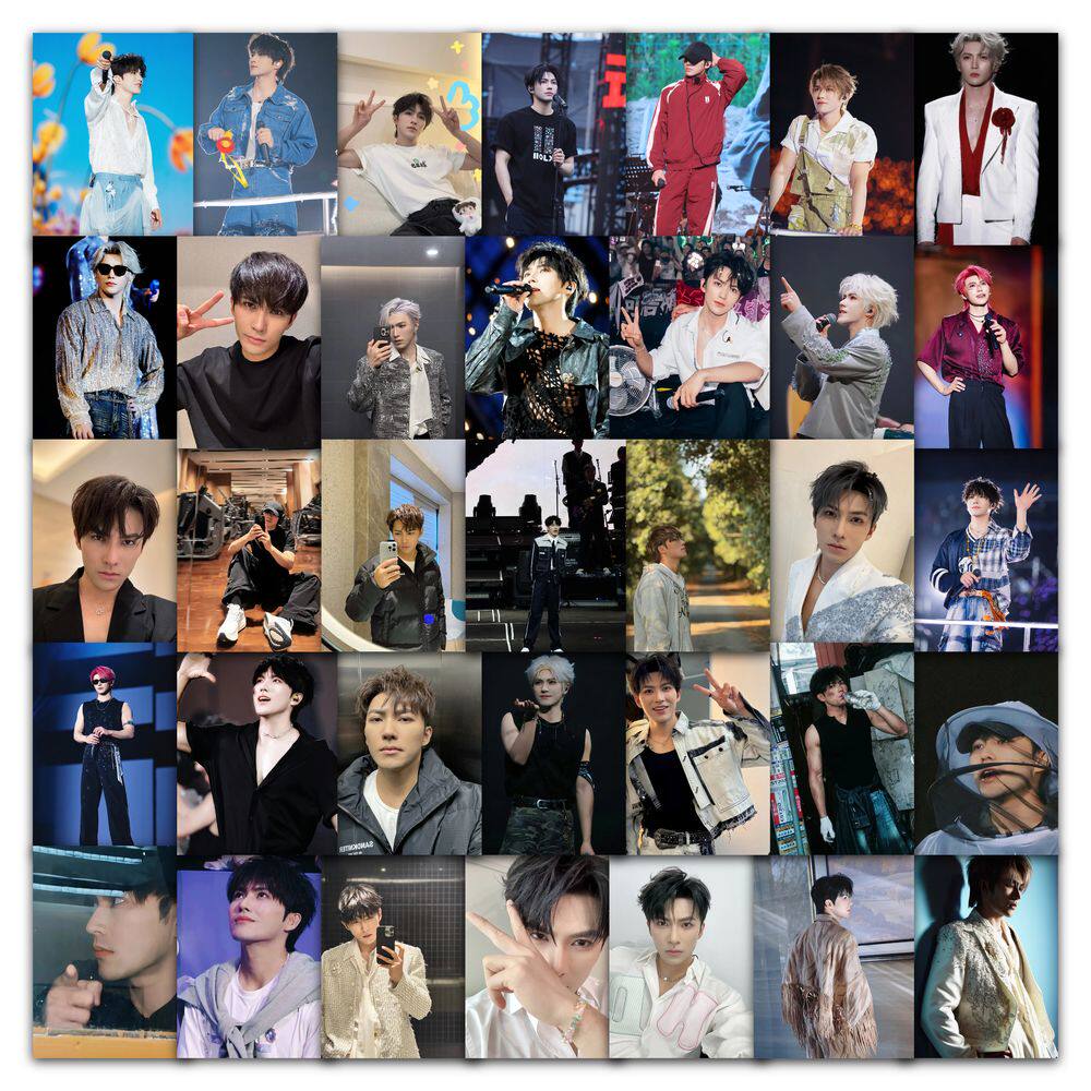 63张李耕耘贴纸高颜值明星壁纸个性ins高清照片装饰手账防水贴画