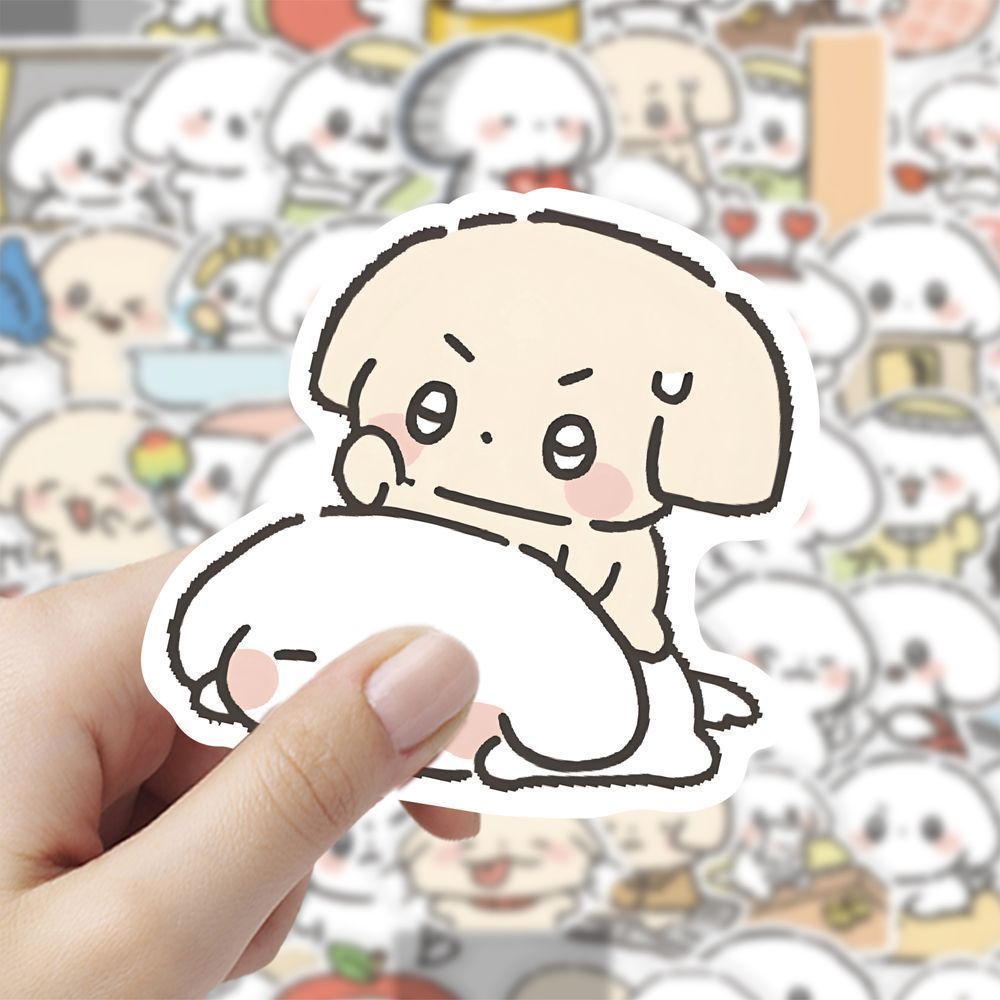 seolgi小狗可爱卡通伊卡创意笔记本贴纸贴画手机diy手账防水装饰