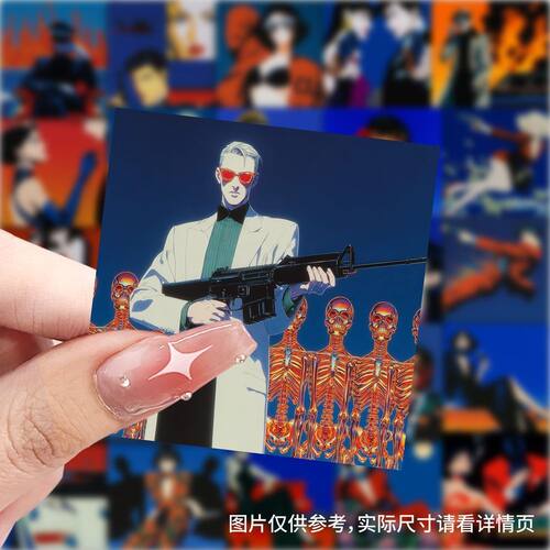 59张欧美复古头像贴纸ins风创意素材装饰手机壳行李箱防水封口贴