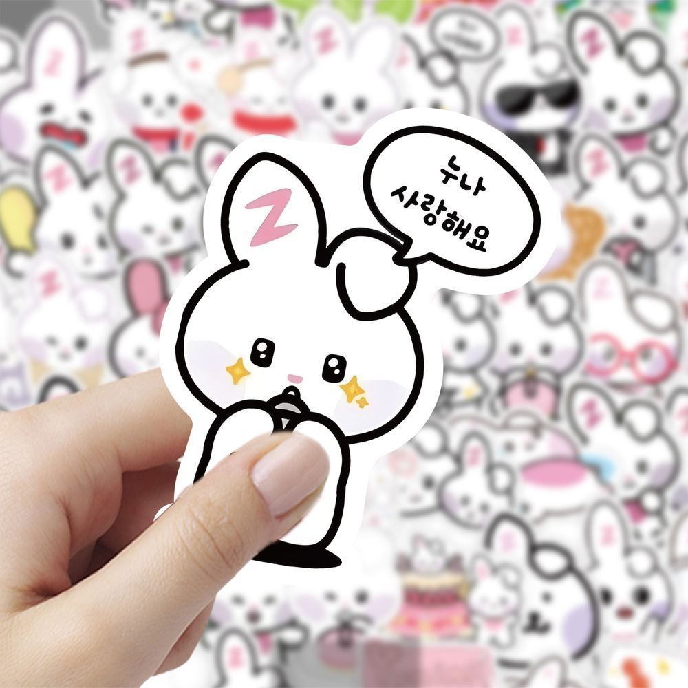 180张卡通yunini表情贴纸可爱少女笔记本贴画手机手账装饰diy贴纸