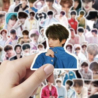 202张丁程鑫贴纸高颜值明星时代少年装饰周边diy手账手机防水贴画
