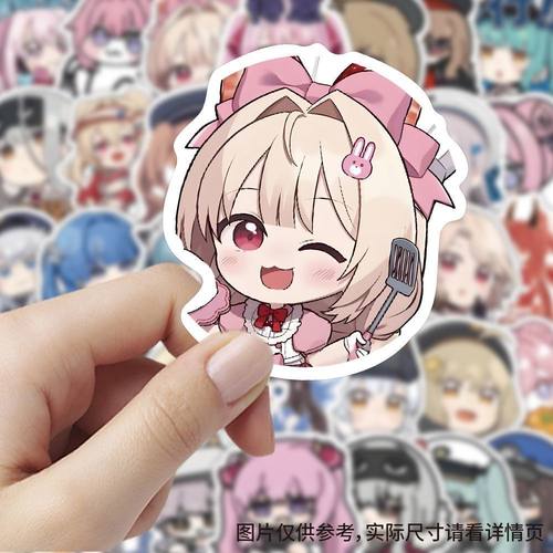 新款胜利女神Q版贴纸卡通桃乐丝胜利女神软萌少女表情手账贴画diy