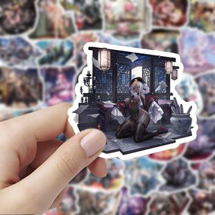 爆款交错战线皮肤图册卡通贴纸二次元游戏角色周边手账装饰贴画