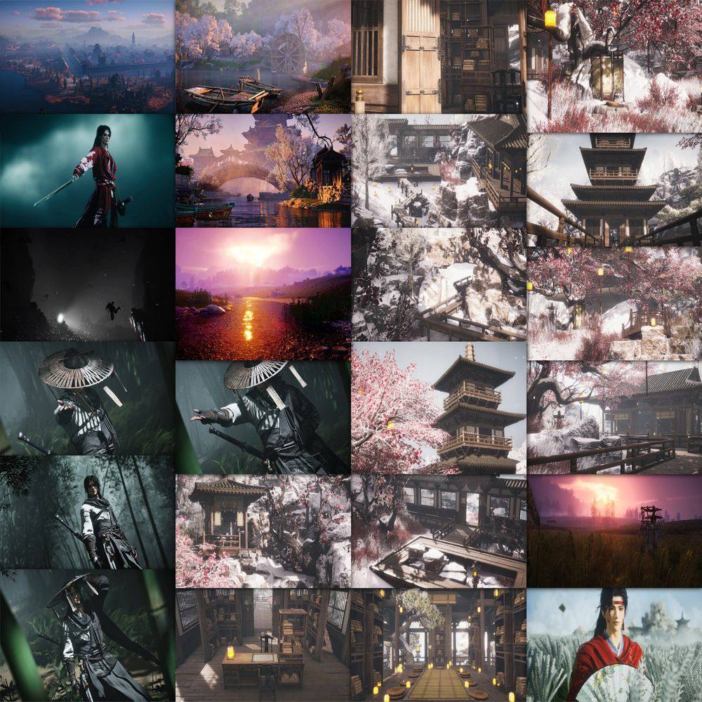 63张燕云十六声贴纸古风卡通动漫游戏周边装饰手机壳行李箱封口贴