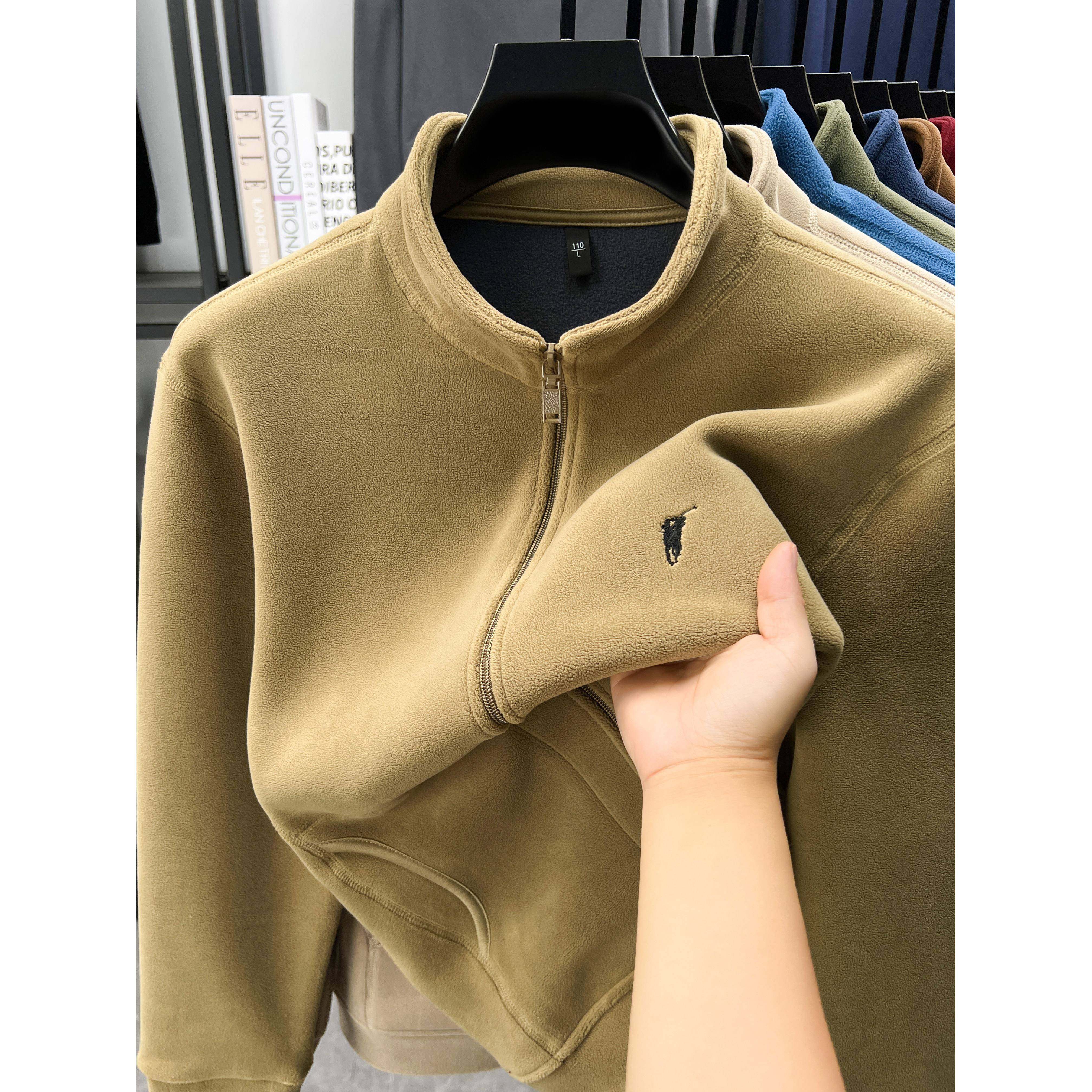 【奥莱正品】保罗开衫拉炼卫衣外套男秋冬新款休闲摇粒绒立领夹克,男装,卫衣,淘宝优惠券,粉丝福利购,淘宝优惠卷