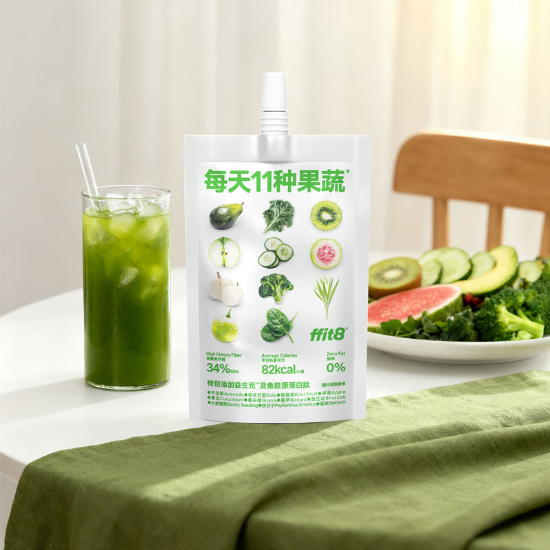 ffit8液体沙拉果蔬汁羽衣甘蓝蔬菜汁代餐膳食纤维NFC复合浓缩饮料
