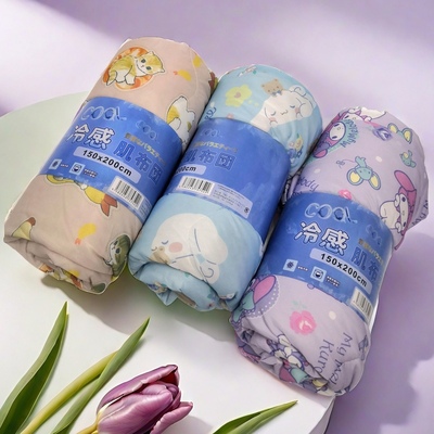 出口日单单人双面冷感被子150*200cm空调被夏凉被学生儿童宿舍凉