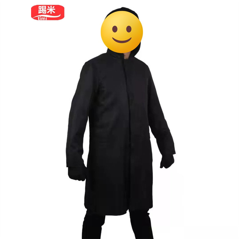 儿童大人亲子纸钞屋纸牌屋dali达利黑色披风巫师表演服长袍演出服