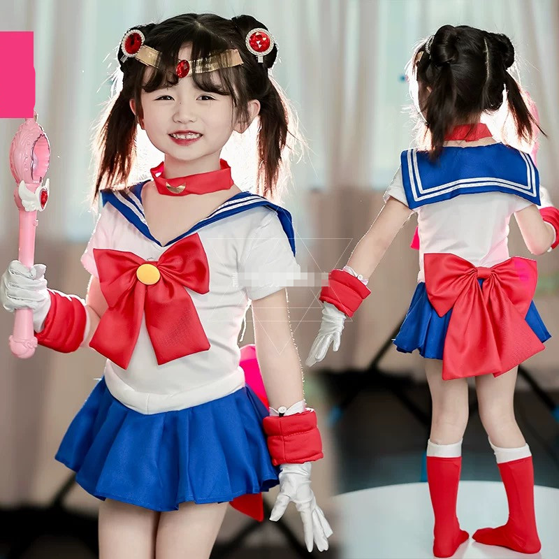 儿童水冰月COS服饰美少女战士服