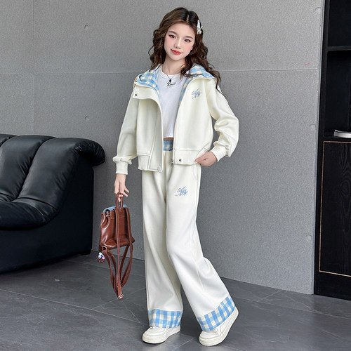 秋冬款女童套装2025新款洋气外套