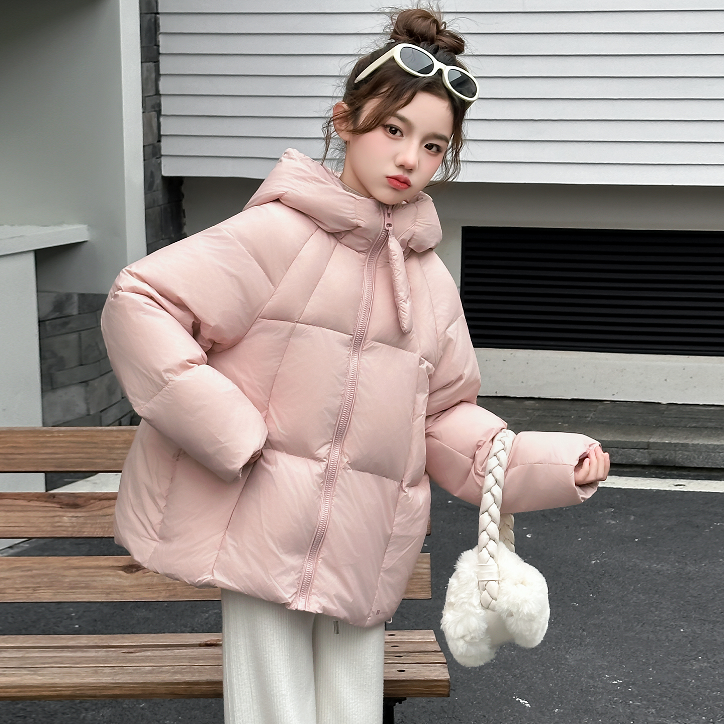 女童羽绒服2026新款冬款短款