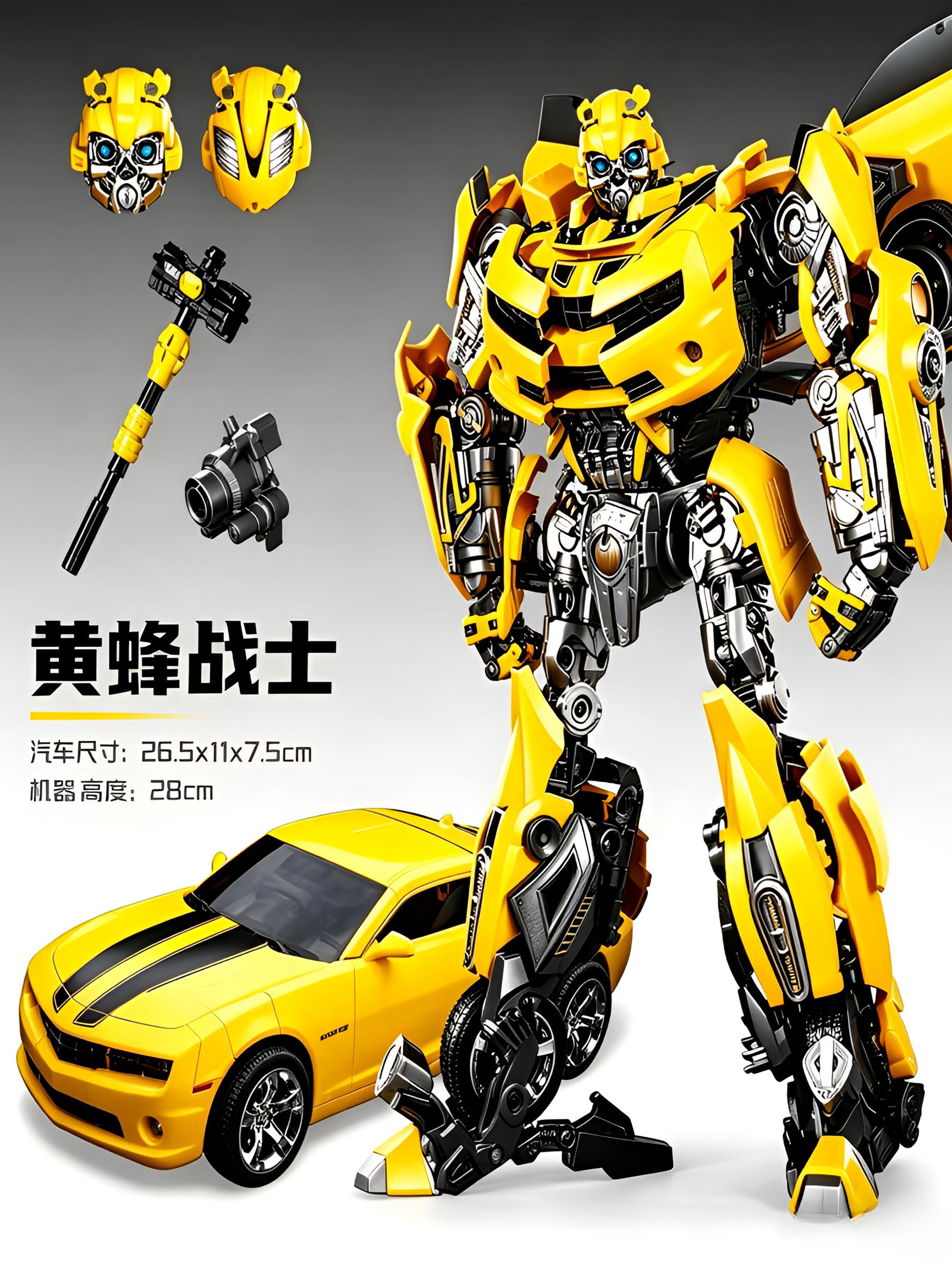 大黄蜂变形玩具合金儿童金刚7汽车机器人5正版擎天模型柱男孩手办