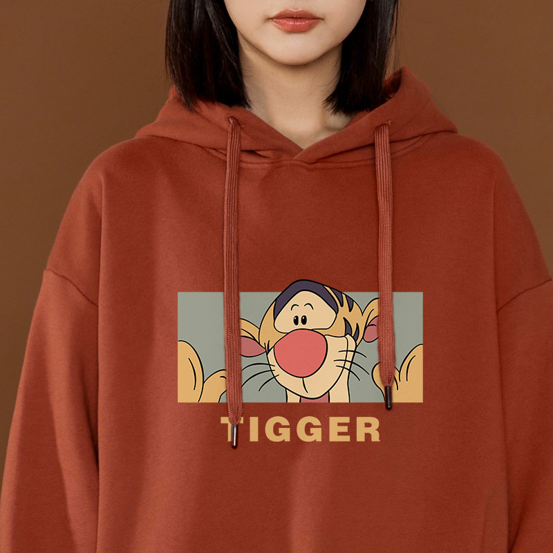 潮牌小众卫衣女秋冬加绒美式复古连帽外套2021年韩版宽松bf慵懒风