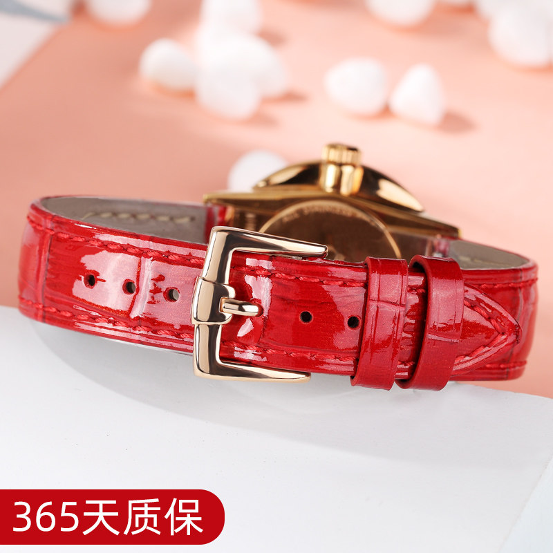 手表带真皮女款 代用天梭卡西欧浪琴欧米茄DW天王表带女表链配件