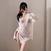 纯欲比基尼文胸套装 胸罩三点式 小胸聚拢挂脖内衣薄款 性感内衣女款