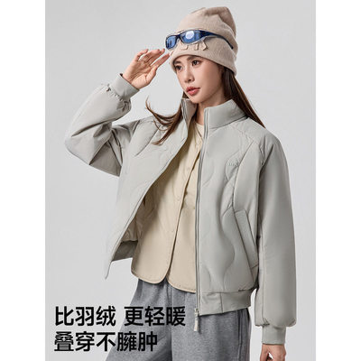 蕉下立领气绒服外套女2025新款秋