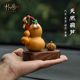 天然精品小葫芦创意文玩手把件车载香薰摆件中控台装 饰品高级礼物