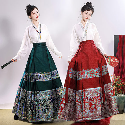 织银马面裙女套装新款中式汉服