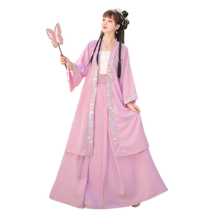 宋制绝美汉服女春秋季汉元素成人小个子古装原创新款红色齐腰襦裙