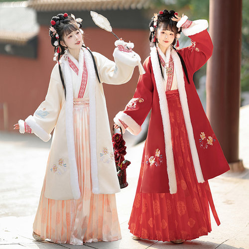 原创汉服女秋冬季外套中国风古装