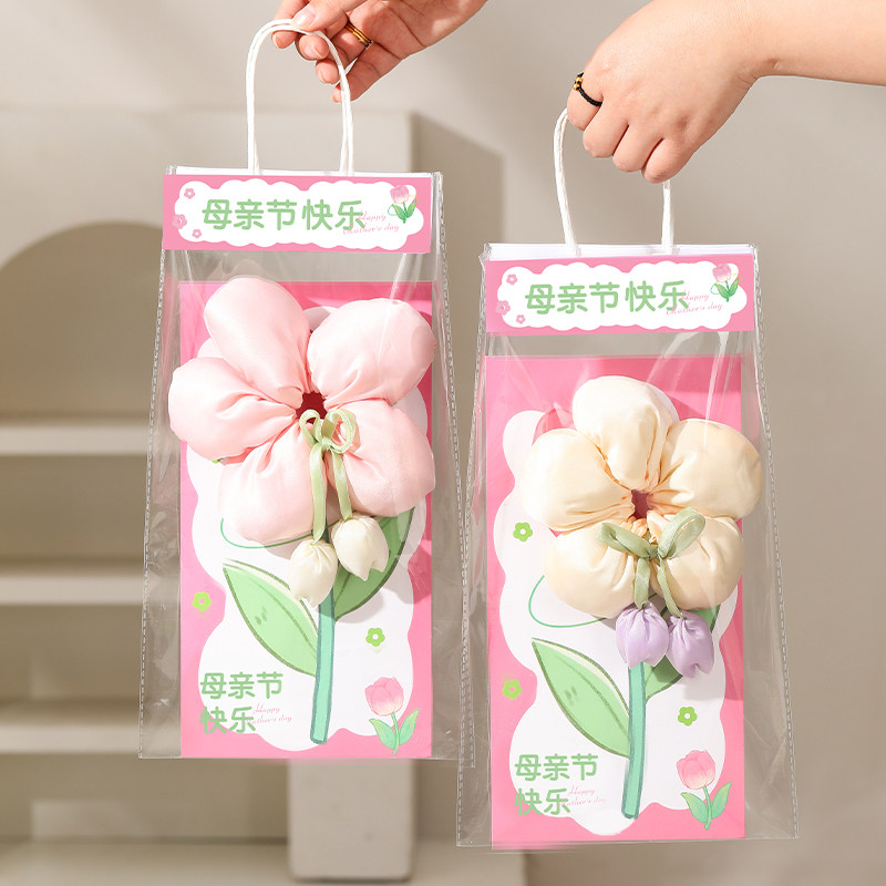 母亲节礼物实用手工DIY礼品幼儿园送妈妈生日发饰发圈花束伴手礼