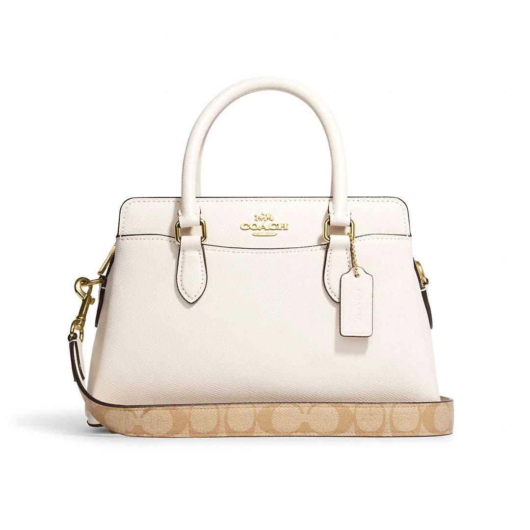 coach/蔻驰女士迷你darcie戴妃包老花拼色时尚手提包单肩斜挎包