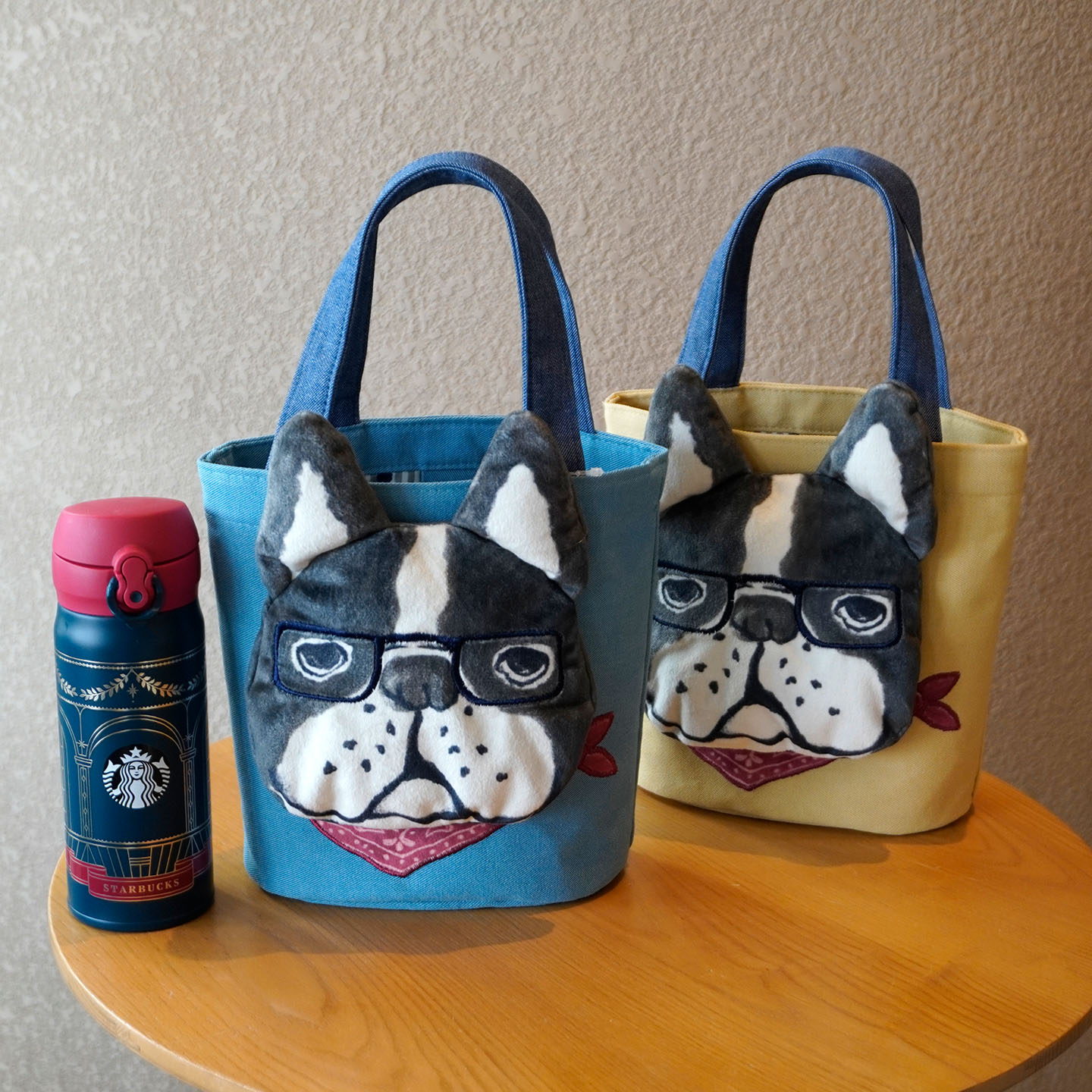 新款大脸保罗帆布包可爱立体小狗