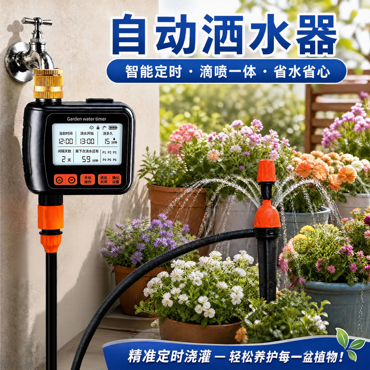 自动洒水器定时浇水神器