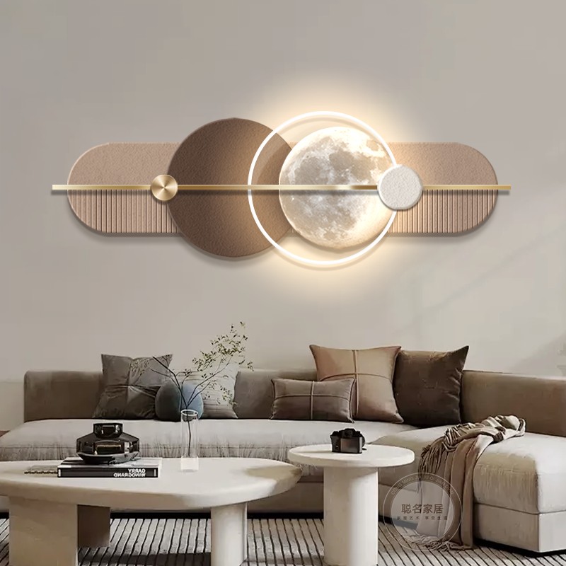 现代轻奢客厅装饰画意式极