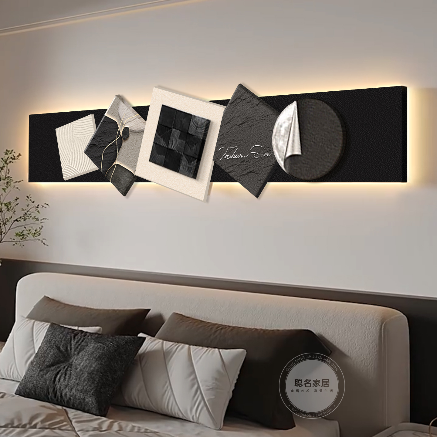 轻奢高级感卧室装饰画意式极简