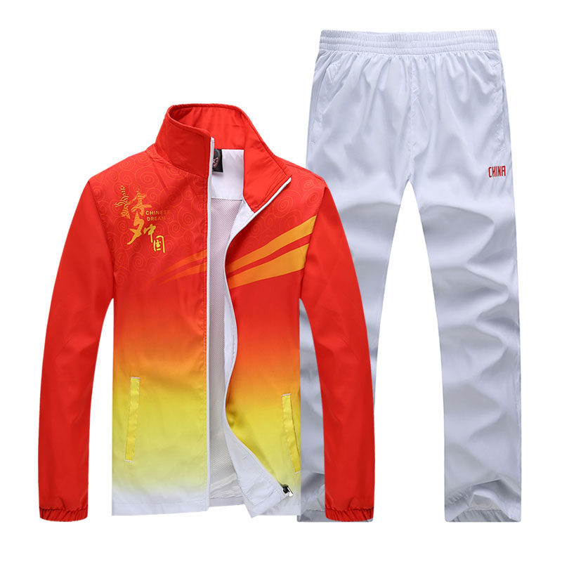 CHINESE DREAM TEAM SPORTS SUITS SQUARE DANCE FITNESS WORK GYMNASTICS SPORTSWEAR MALE AND FEMALE STUDENT CLASS UNIFORMS SPORTS MEETING CLOTHES
